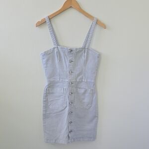 ROLLA'S Light Gray Denim Mini Dress